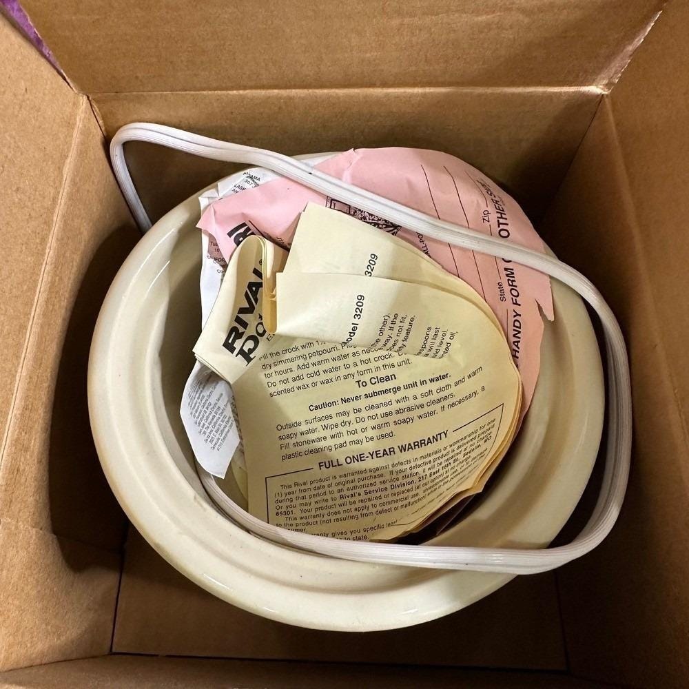 Rival Potpourri Crock Electric Simmering Cooker Model 3209X Vintage Kitchen Deco - Picture 8 of 11